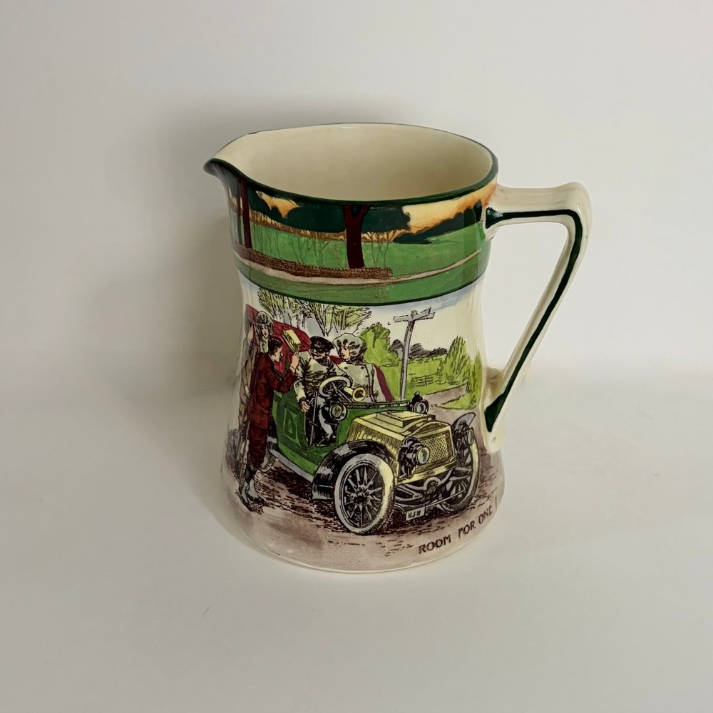 Vintage ROYAL DOULTON Room For One Motoring Series Jug D2406 England Pitcher